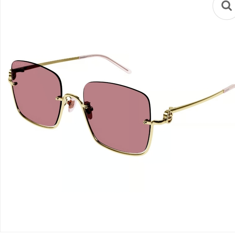 Gucci Gold Pink  GG1279s 003 Pink Woman Sunglasses - Picture 9 of 13